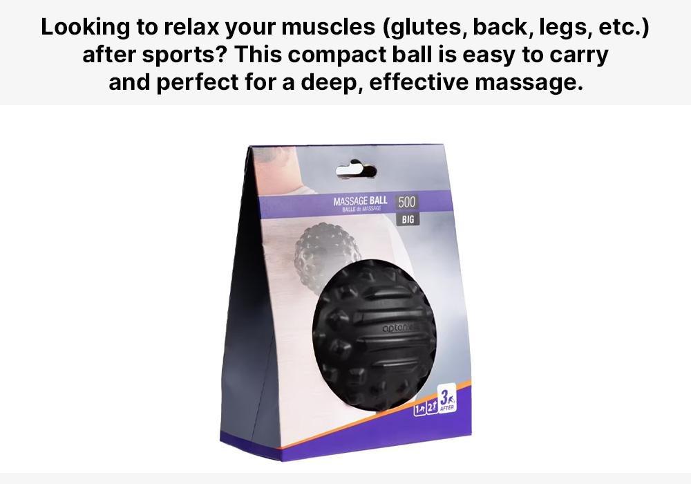 Massage Ball 500 Big, Black, No Color, large image number 9