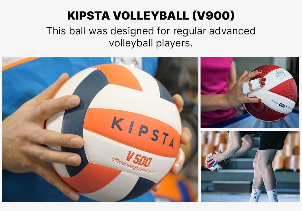 Volleyball V900, Red, No Color, medium