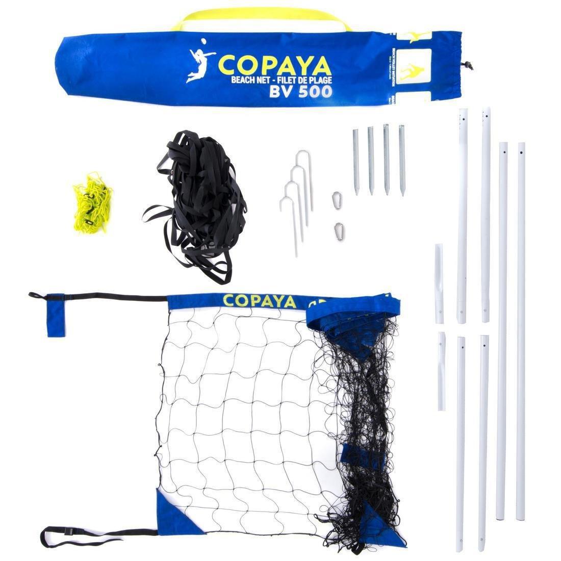 Recreational Beach Volleyball Set (Net And Posts) Bv 500, Blue, No Color, large image number 1