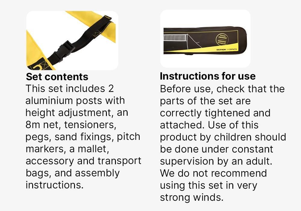 Official Beach Volleyball Set - Bv900, Yellow, No Color, large image number 17