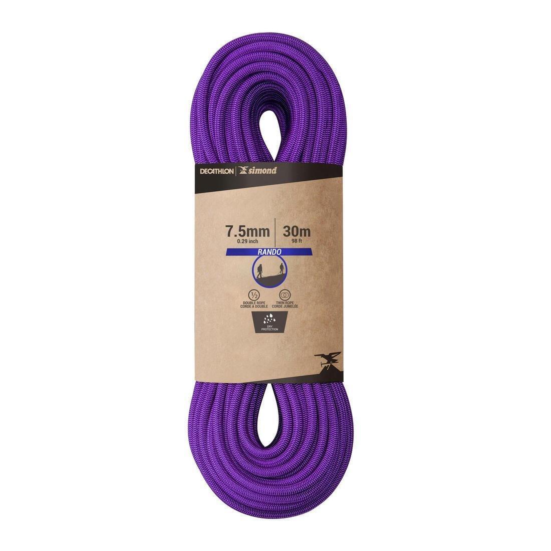 Double Dry Rope 7.5 Mm X 30M, Purple, No Color, large image number 0