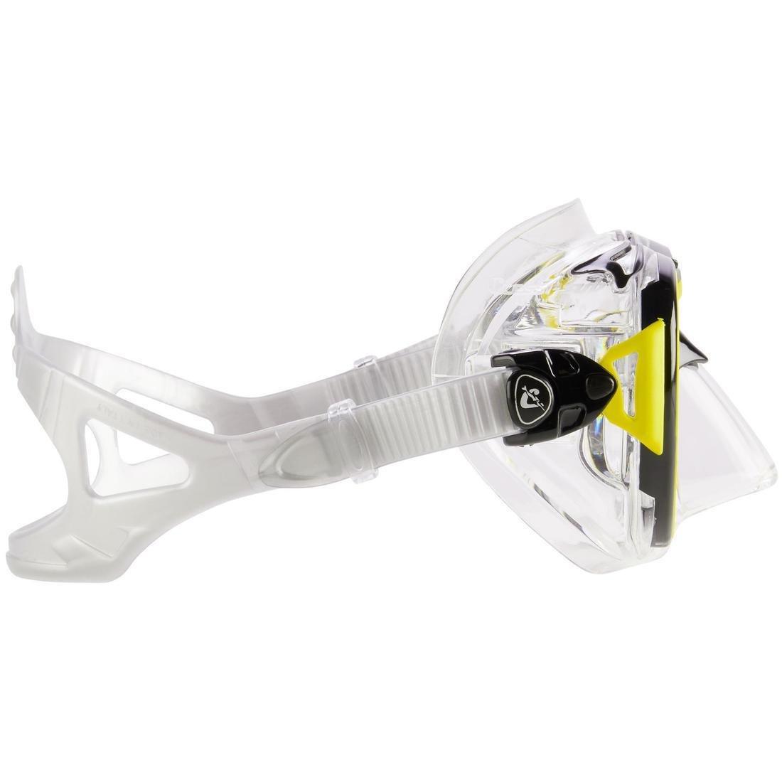 Air Crystal Diving Mask, Black, No Color, large image number 2