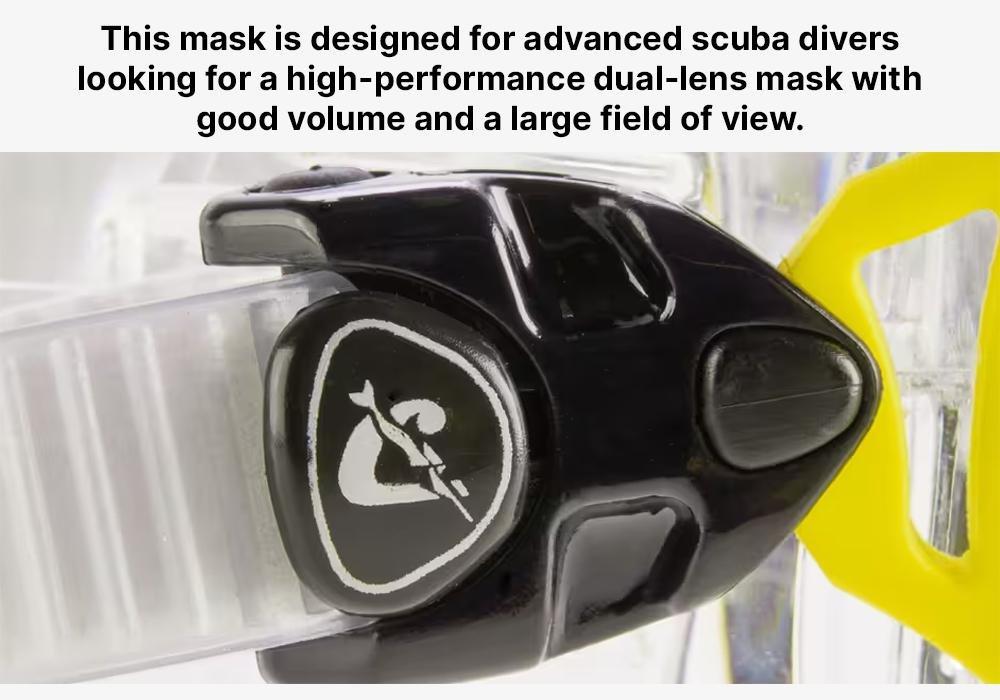 Air Crystal Diving Mask, Black, No Color, large image number 13