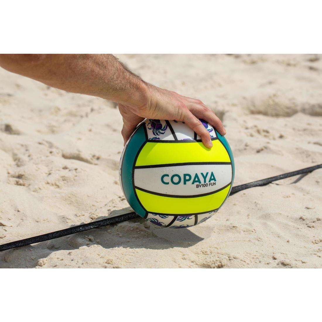 BV100 Beach Volleyball - White/Pink, yellow, No Color, large image number 3