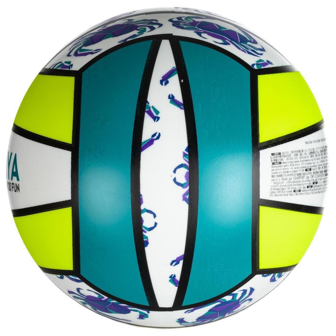 BV100 Beach Volleyball - White/Pink, yellow, No Color, large image number 4