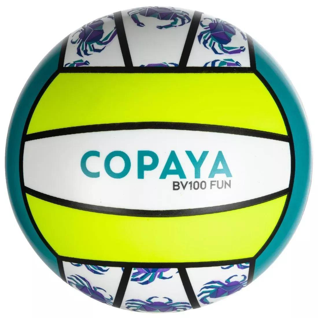 BV100 Beach Volleyball - White/Pink, blue, No Color, large image number 1