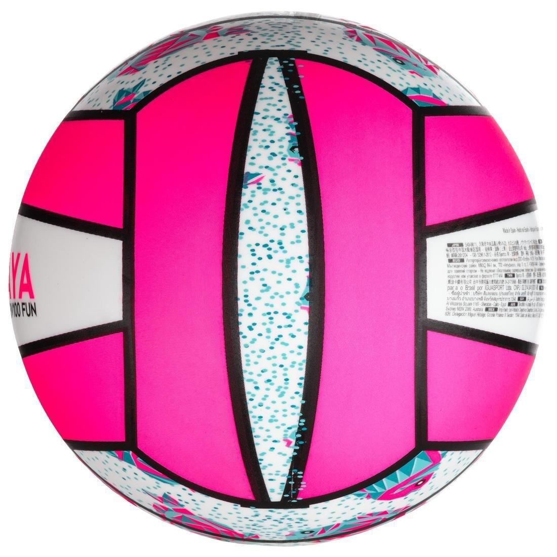 BV100 Beach Volleyball - White/Pink, blue, No Color, large image number 5