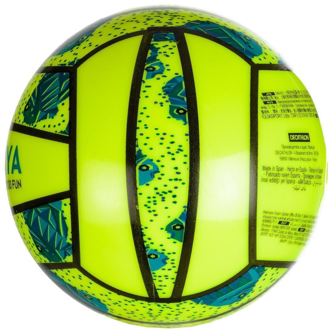 BV100 Mini Beach Volleyball - Neon Green, fluo neon yellow, No Color, large image number 2