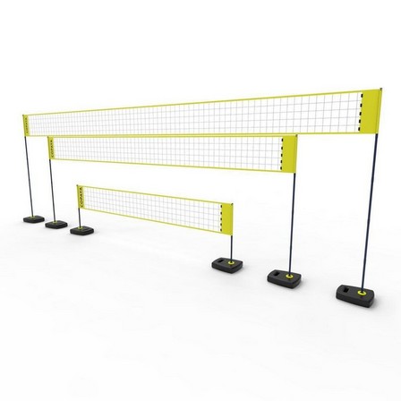COPAYA - Adjustable Beach Volleyball Set (Net And Posts) Bv500, Yellow