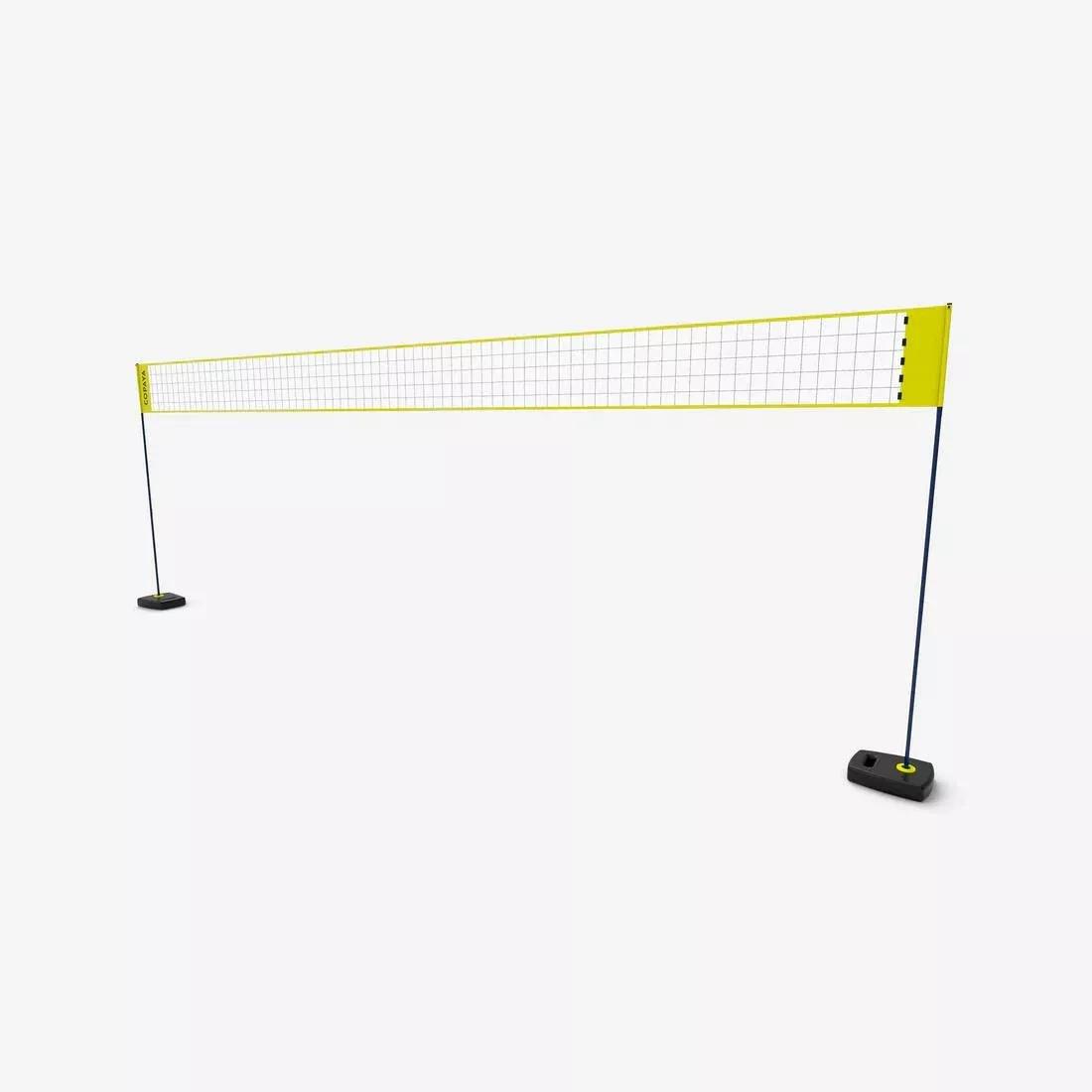 Adjustable Beach Volleyball Set (Net And Posts) Bv500, Yellow, No Color, medium