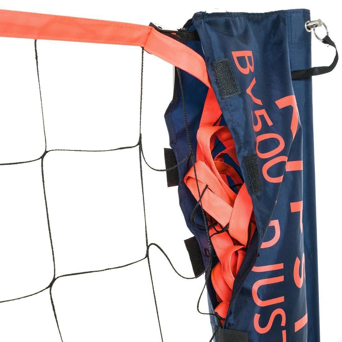 Adjustable Beach Volleyball Set (Net And Posts) Bv500, Yellow, No Color, large image number 8