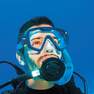 SUBEA - Scd 100 Scuba Diving Mask Translucent Skirt And Frame, Blue