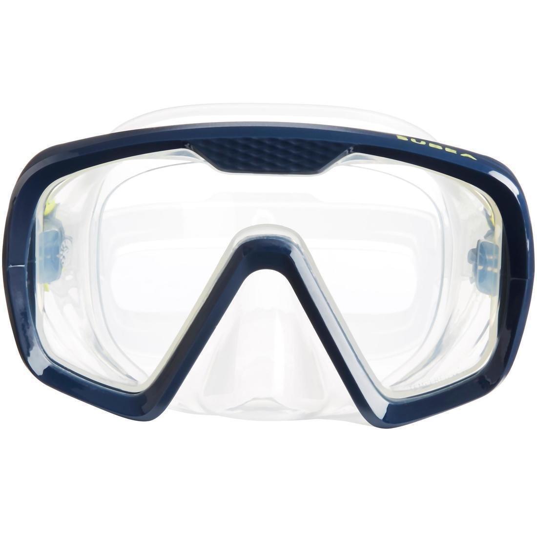 SUBEA - Scd 100 Scuba Diving Mask Translucent Skirt And Frame, Blue