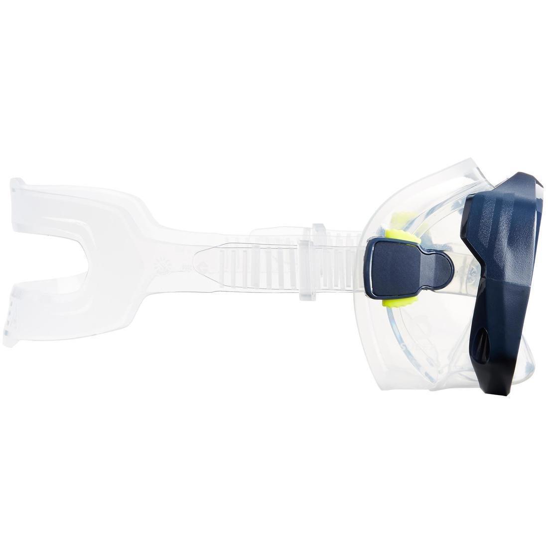 Scd 100 Scuba Diving Mask Translucent Skirt And Frame, Blue, , large image number 3