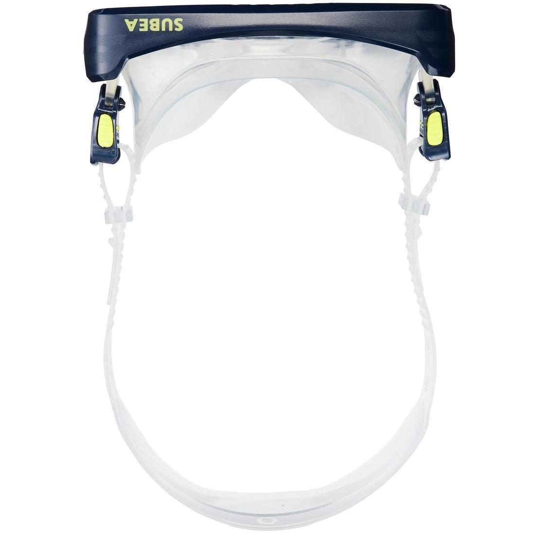Scd 100 Scuba Diving Mask Translucent Skirt And Frame, Blue, , large image number 4