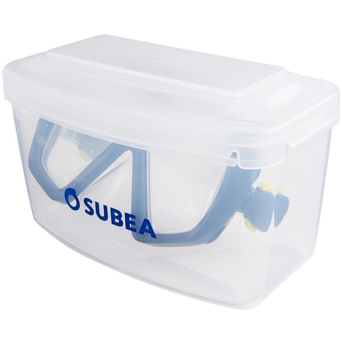 SUBEA - Scd 100 Scuba Diving Mask Translucent Skirt And Frame, Blue