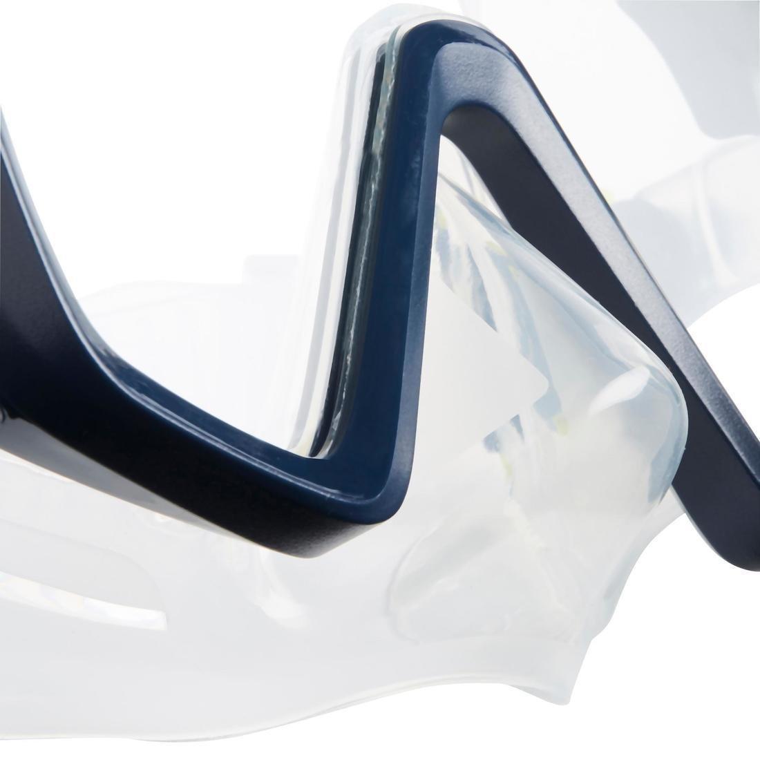 Scd 100 Scuba Diving Mask Translucent Skirt And Frame, Blue, , large image number 13