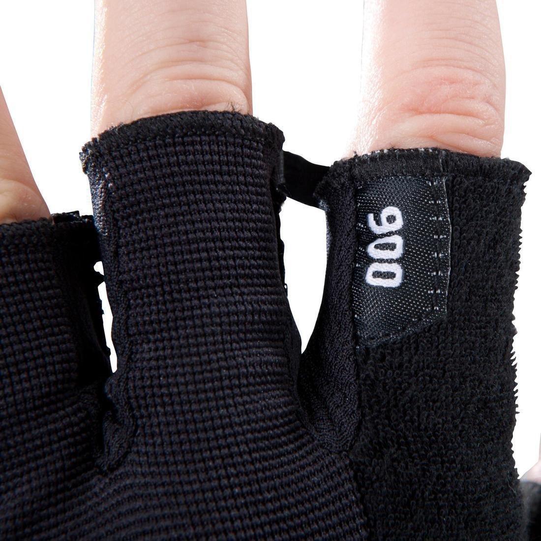Weight Training Glove With Double Rip-Tab Cuff, Black, No Color, large image number 3