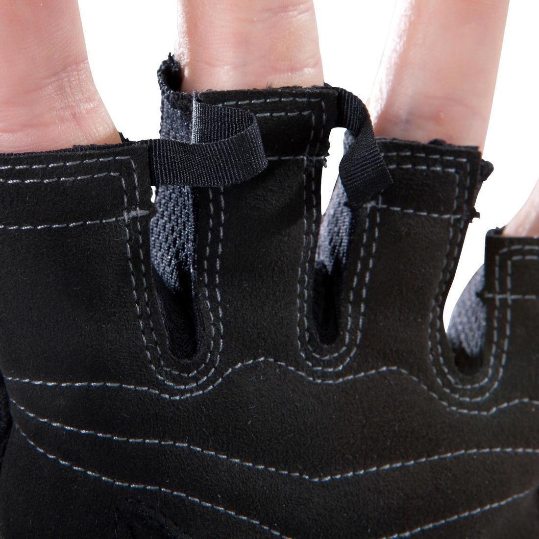 Weight Training Glove With Double Rip-Tab Cuff, Black, No Color, large image number 7