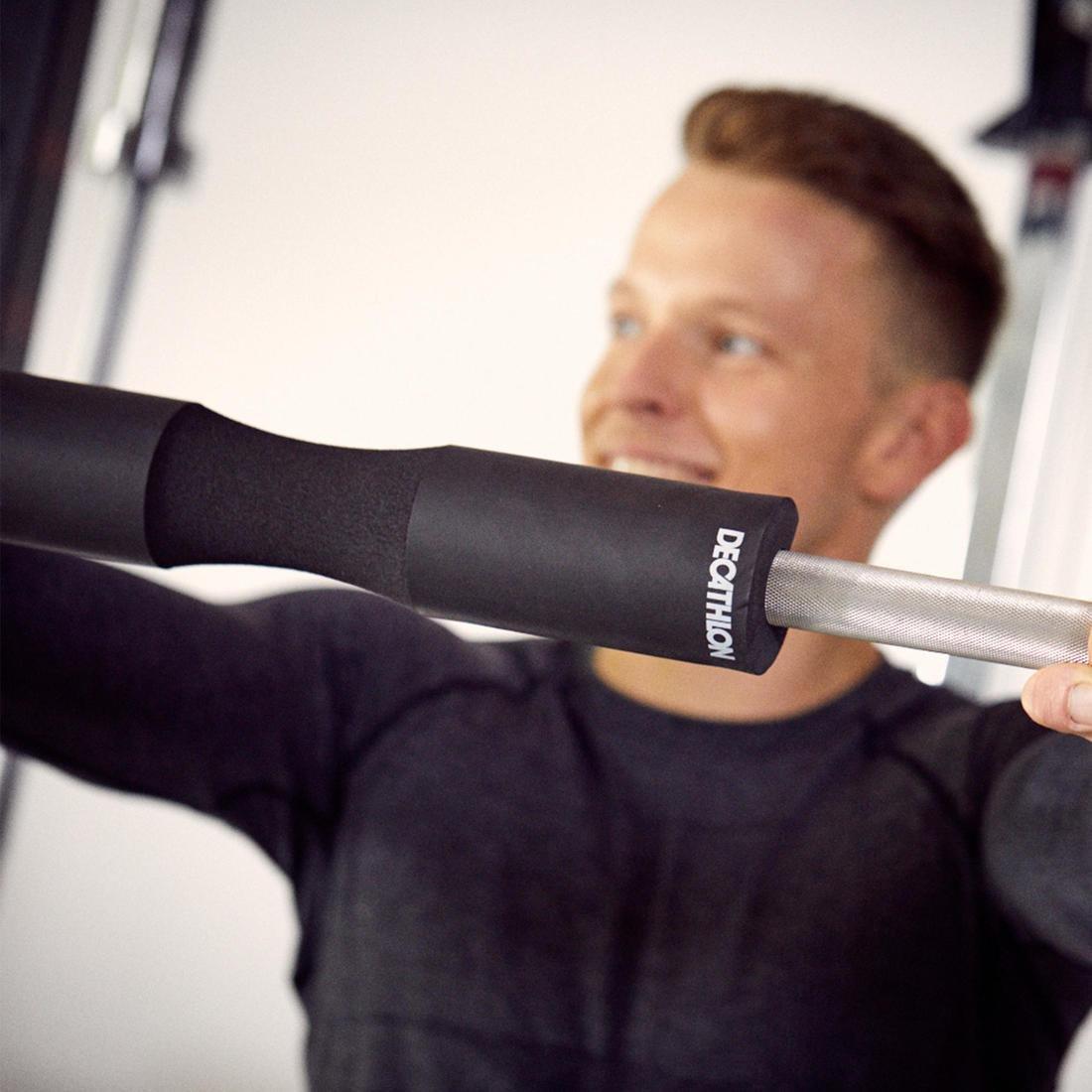 Hip Thrust Squat Bar Sleeve, Black, No Color, large image number 8