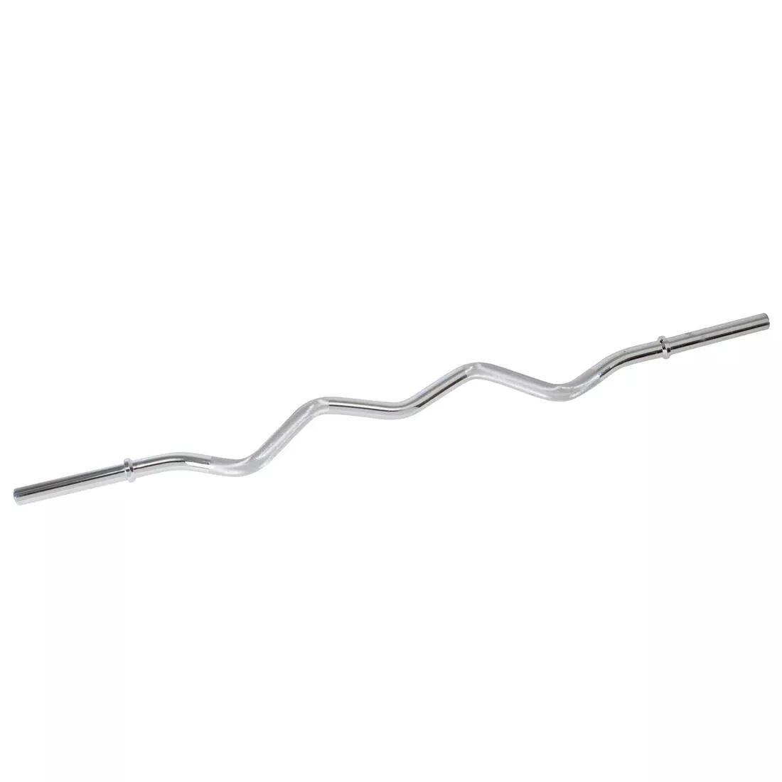 Weight Training Curl Bar, Grey, No Color, large image number 0