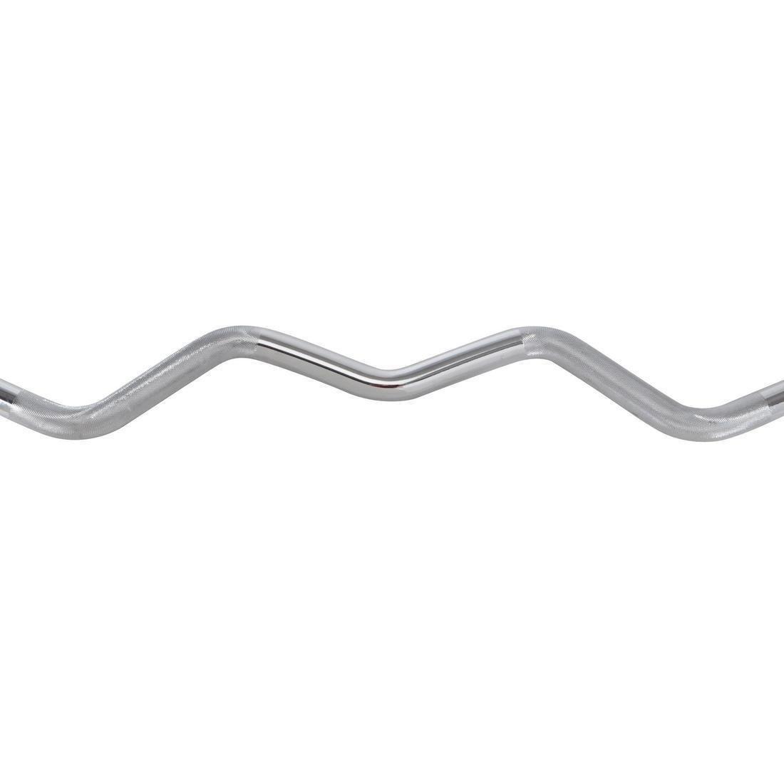Weight Training Curl Bar, Grey, No Color, large image number 2