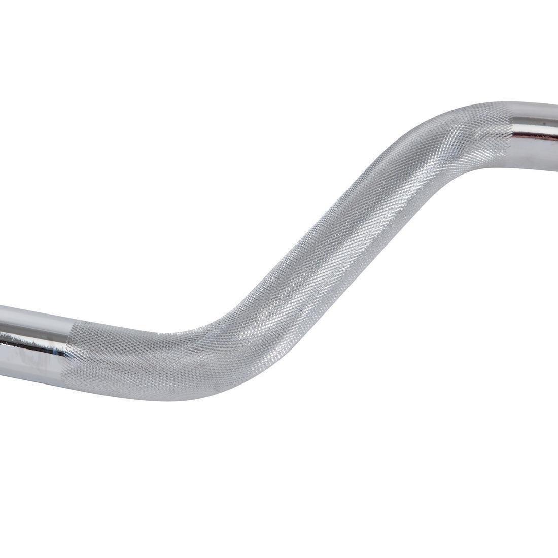Weight Training Curl Bar, Grey, No Color, large image number 3