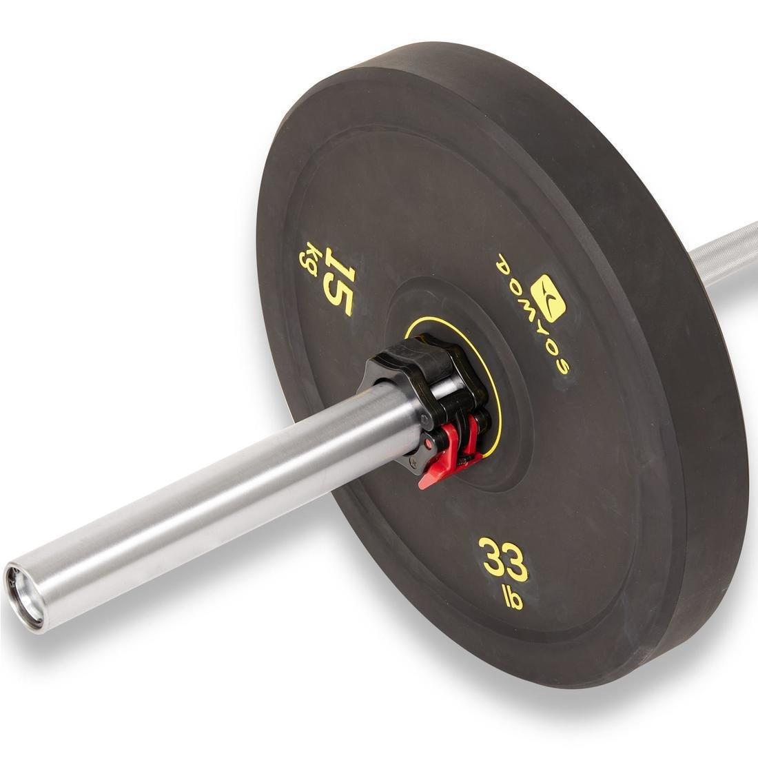1  Weightlifting Bumper Disc 50Mm  Inner Diameter , Black, No Color, large image number 4