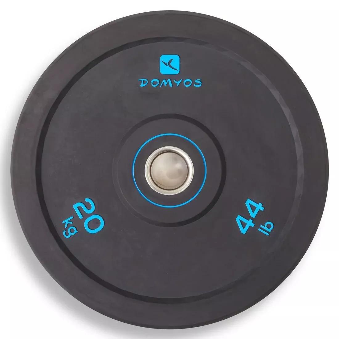 Weightlifting Bumper Disc, Black, No Color, large image number 0