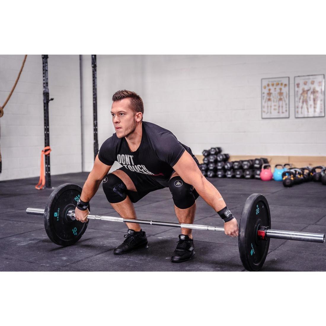 Weightlifting Bumper Disc, Black, No Color, large image number 2
