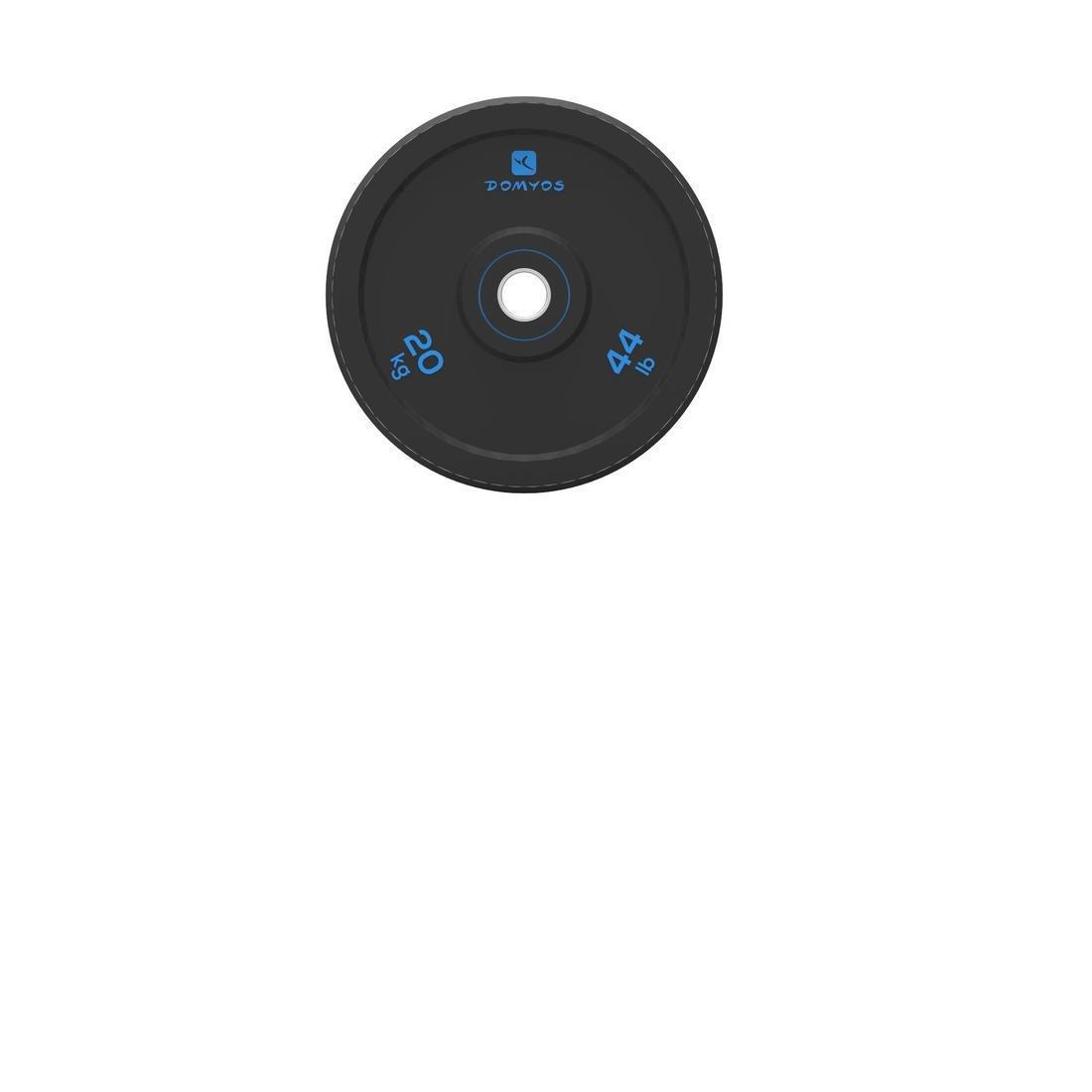 Weightlifting Bumper Disc, Black, No Color, large image number 6
