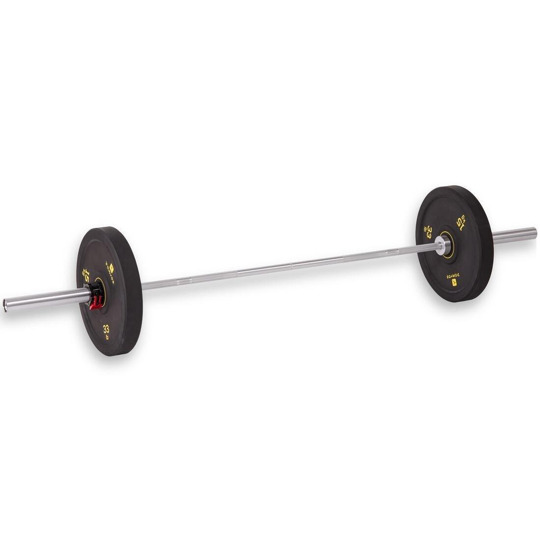 1   Weightlifting Bar 50Mm Diameter Sleeve 2  Grip, No Color, large image number 6