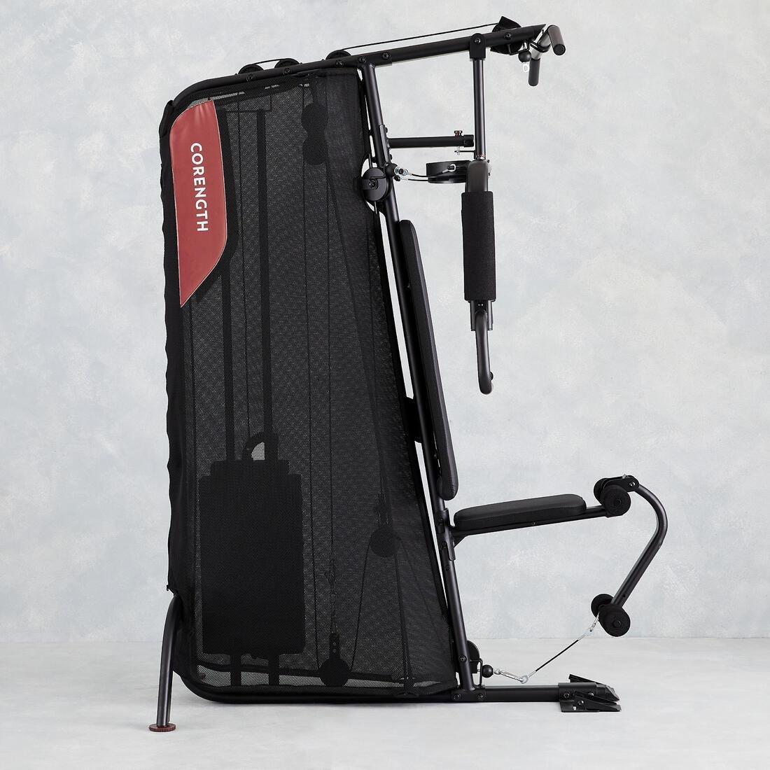 Compact Guided Weight Machine - Home Gym 900, Black, No Color, large image number 2