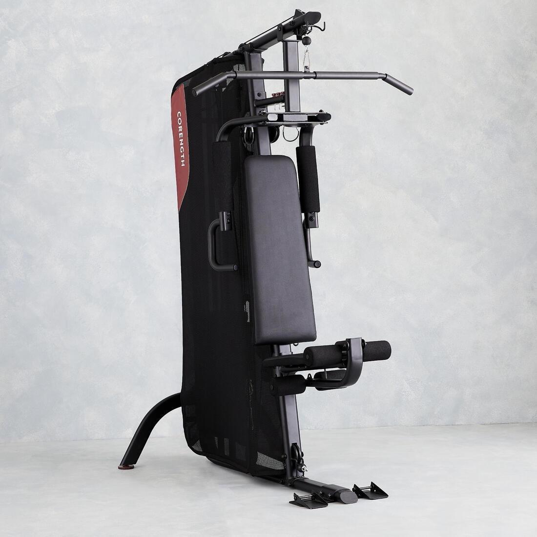 Compact Guided Weight Machine - Home Gym 900, Black, No Color, medium