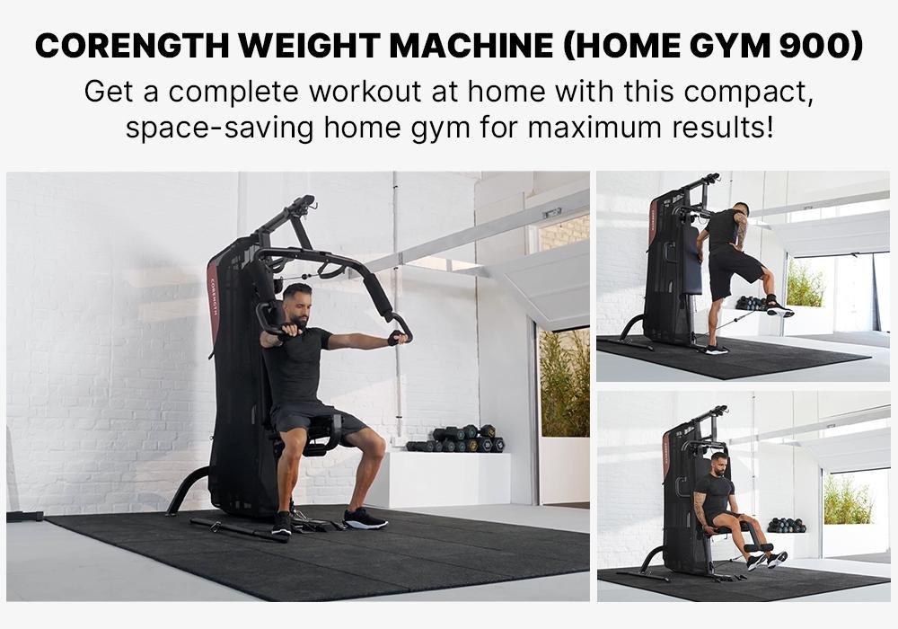 Compact Guided Weight Machine - Home Gym 900, Black, No Color, medium