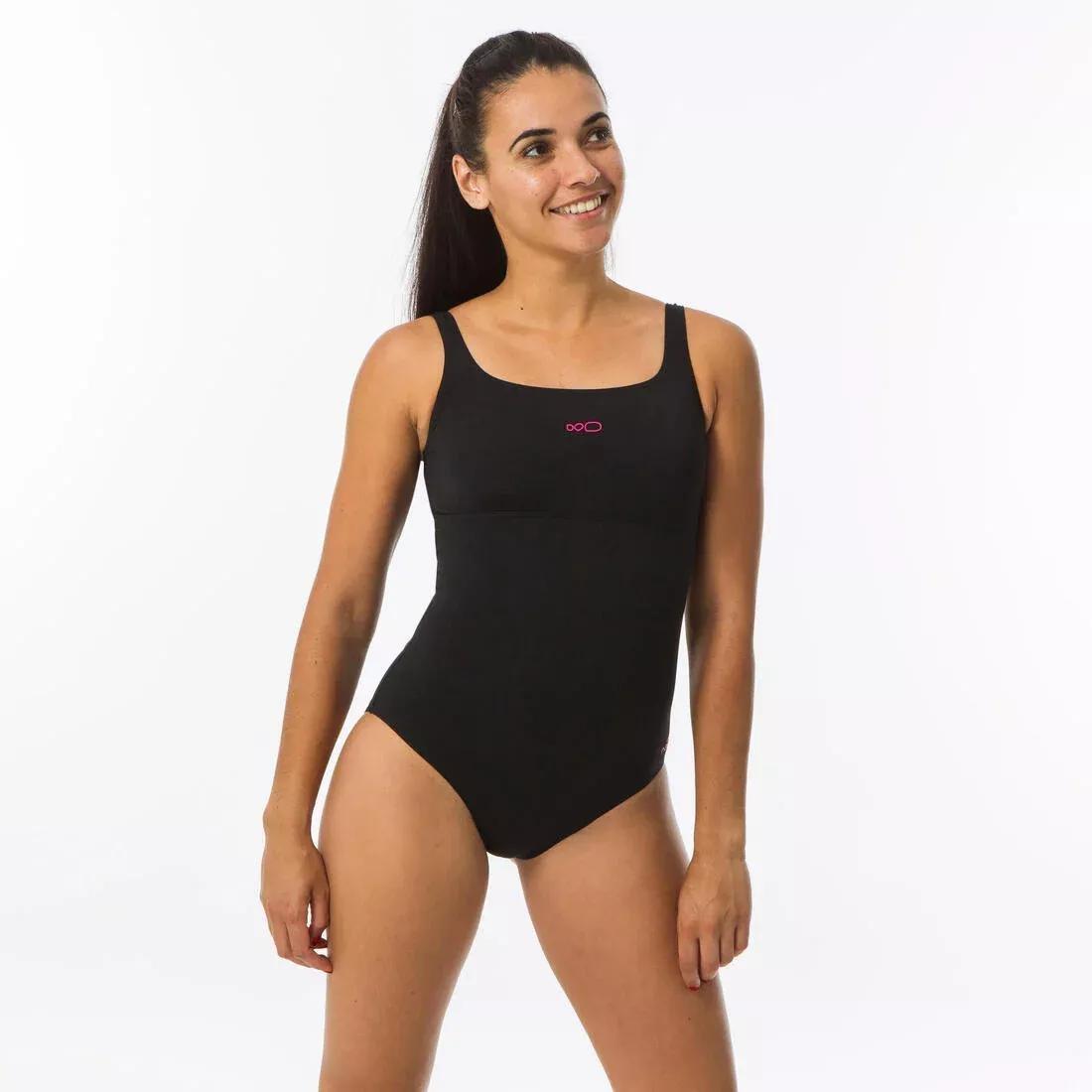 Women 1-Piece Swimsuit Heva, Black, , large image number 0