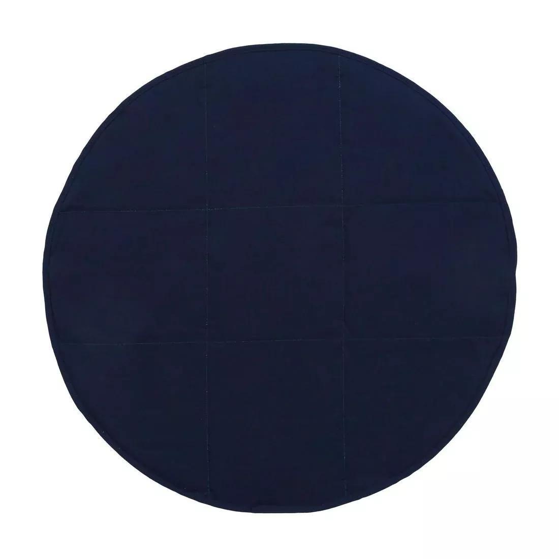 Double-Sided Soft Microfibre Swimming Foot Towel 60 cm Diameter, Blue, No Color, large image number 3