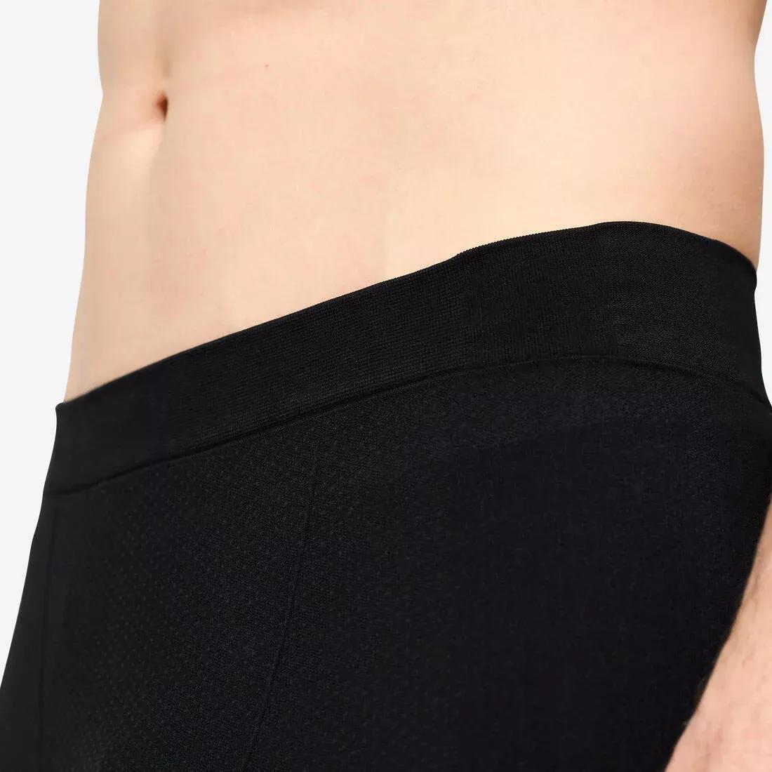 Men Cross Training Seamless Leggings, Black, No Color, large image number 5