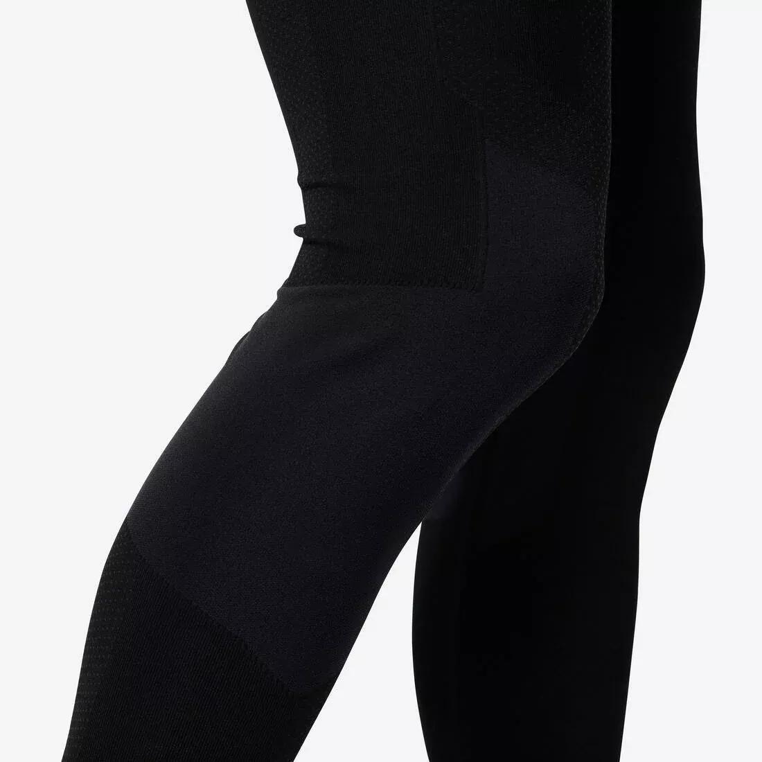 Men Cross Training Seamless Leggings, Black, No Color, large image number 12