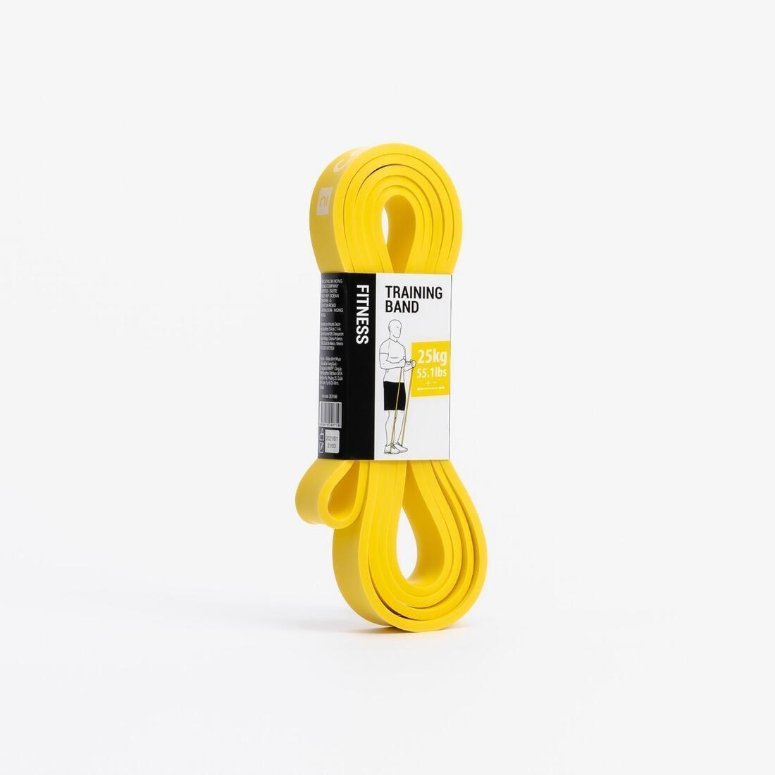 Cross-Training Elastic Training Band, Yellow, No Color, large image number 1