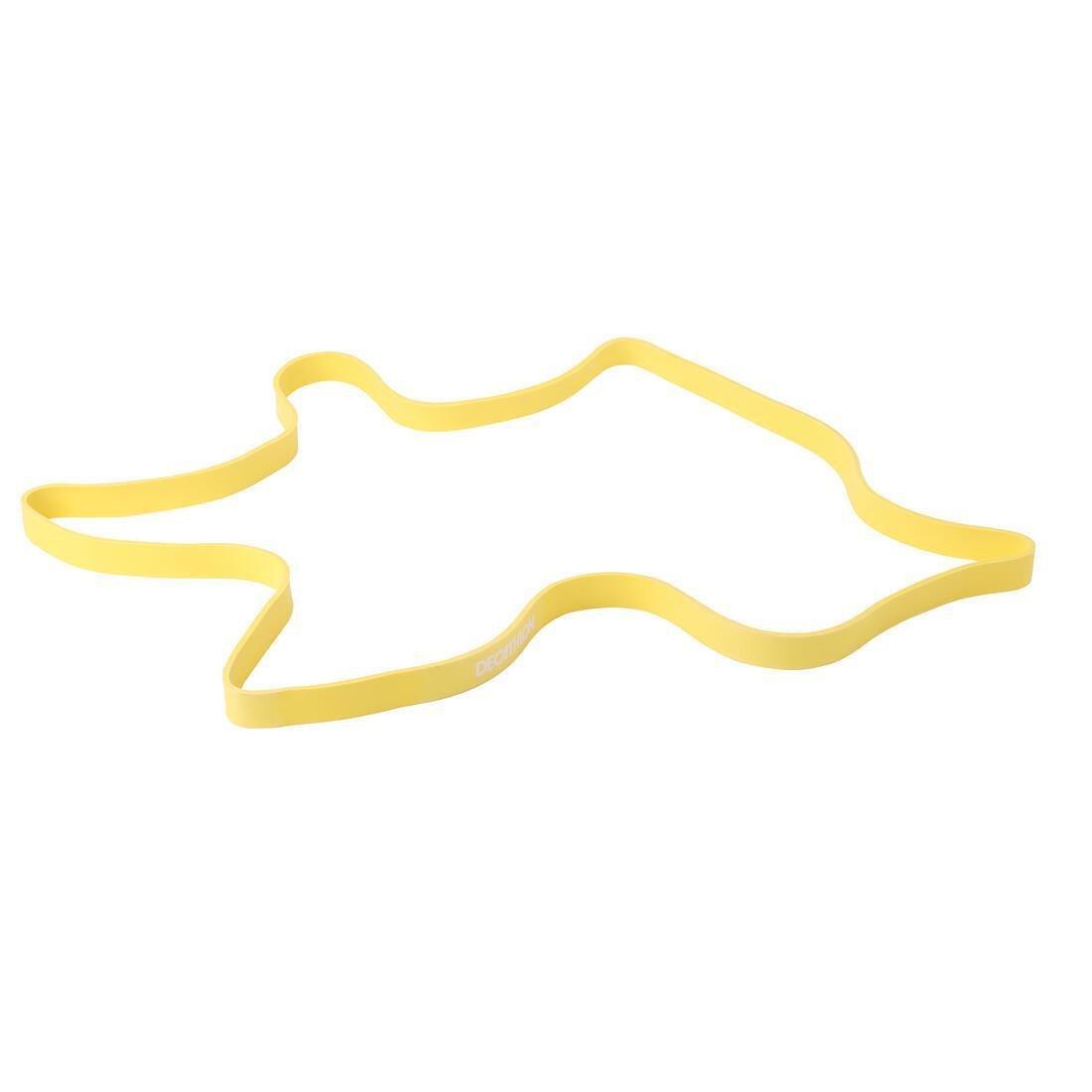 Cross-Training Elastic Training Band, Yellow, No Color, medium