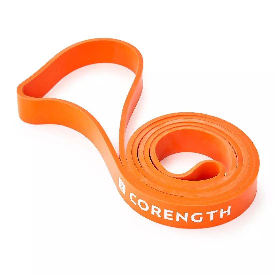 Cross-Training Elastic Training Band, Orange, No Color, large image number 0