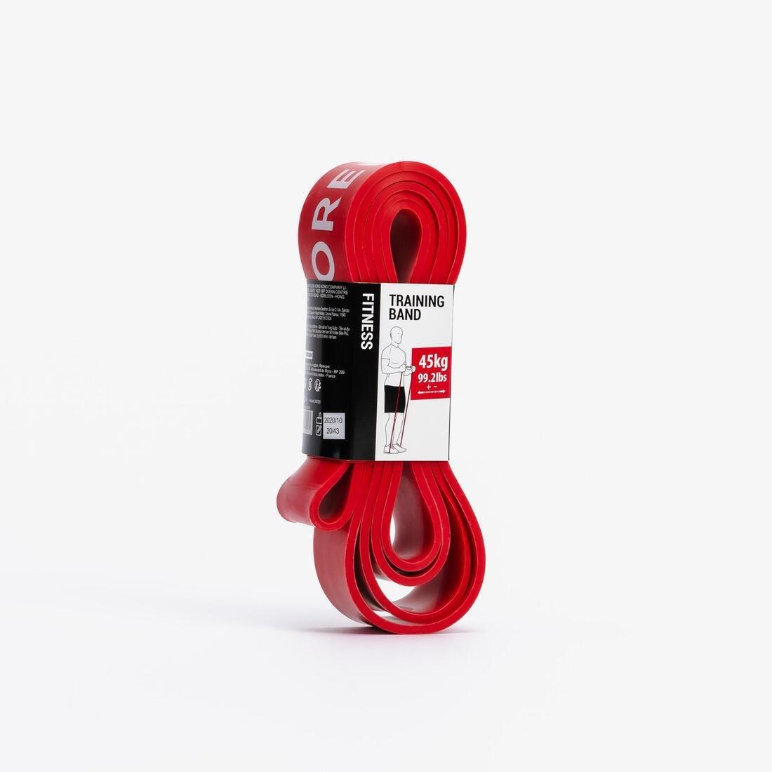 Cross-Training Elastic Training Band, Red, No Color, large image number 2