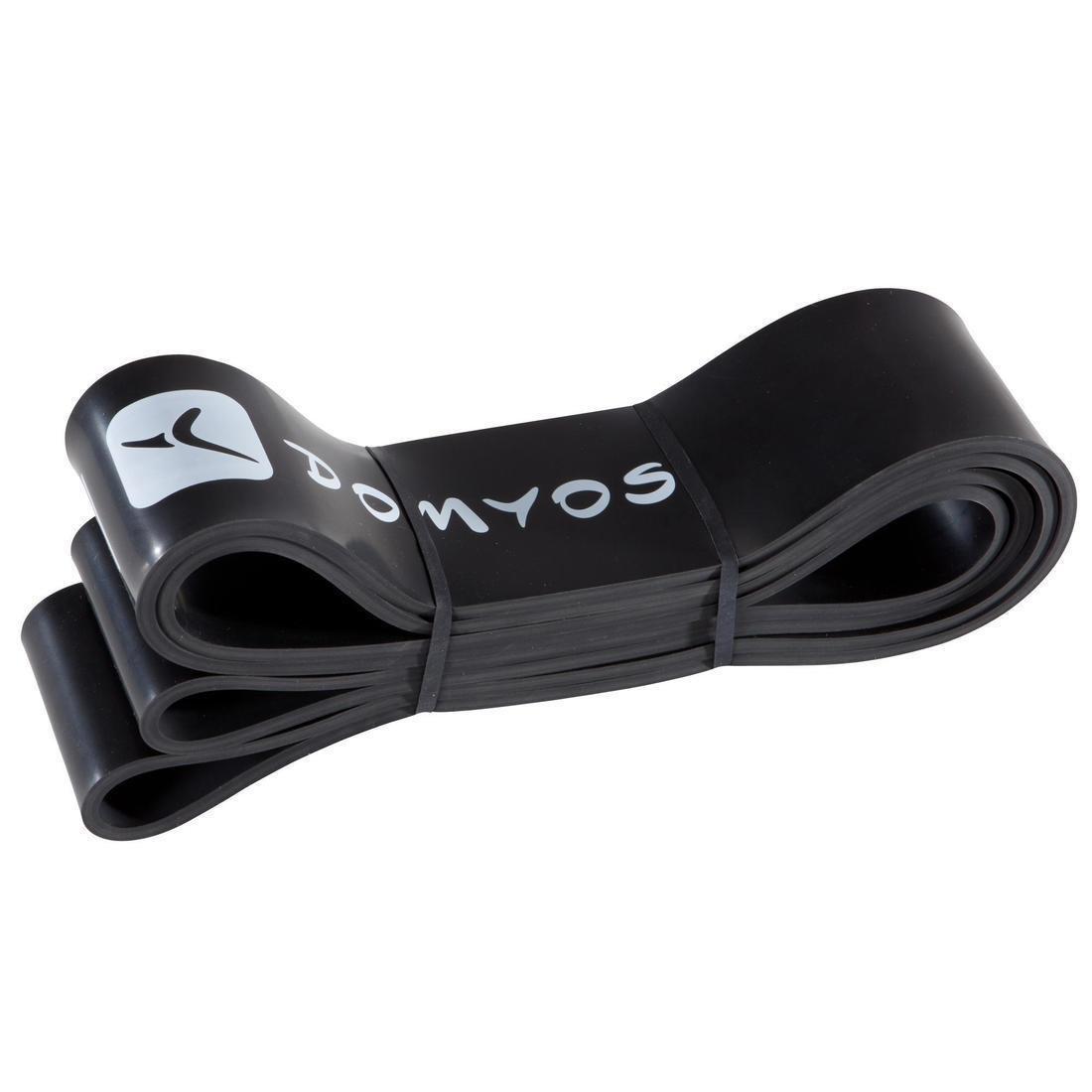 Cross-Training Elastic Training Band, Black, No Color, large image number 1