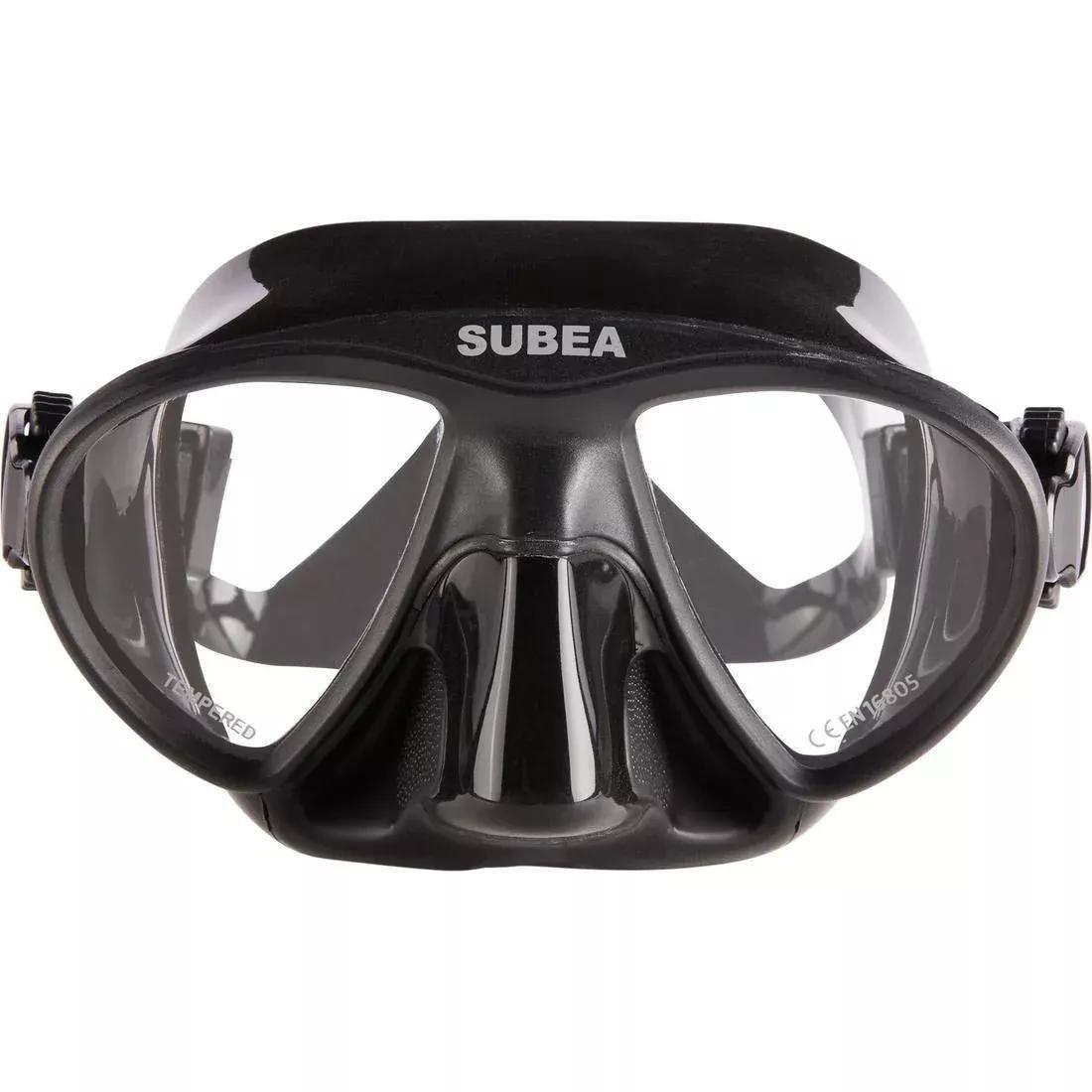 Spearfishing And Freediving Mask - Micro Volume - 900 Dual, Black, No Color, large image number 2