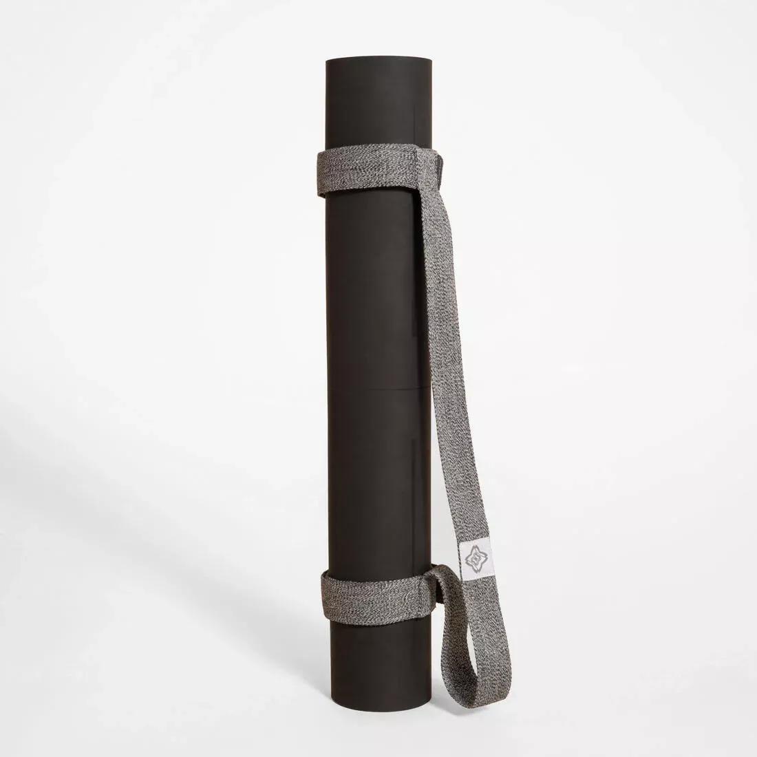 Adjustable Yoga Mat Strap, Grey, No Color, medium
