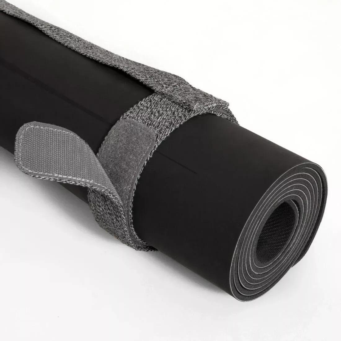 Adjustable Yoga Mat Strap, Grey, No Color, medium