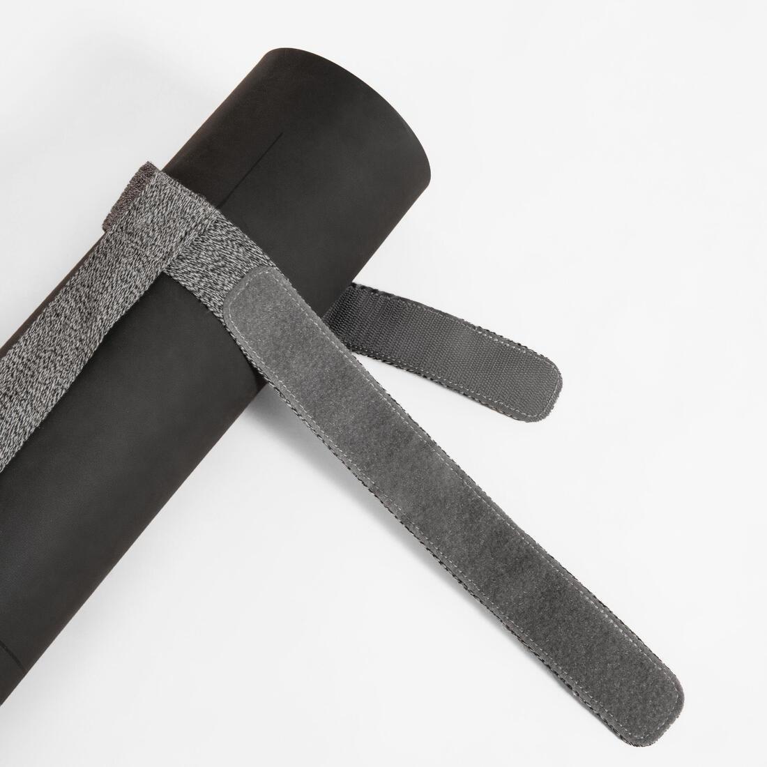 Adjustable Yoga Mat Strap, Grey, No Color, medium