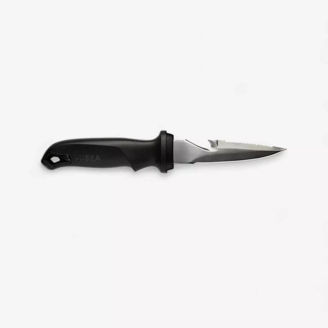 Scd Scuba Diving Stainless Steel Pointed Tip Knife, Black, No Color, large image number 0