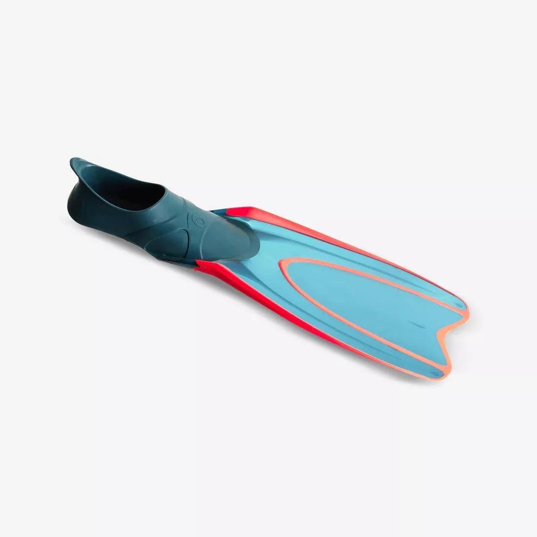 Adult Snorkelling Fins Snk 900 Neon Grey, Blue, No Color, medium